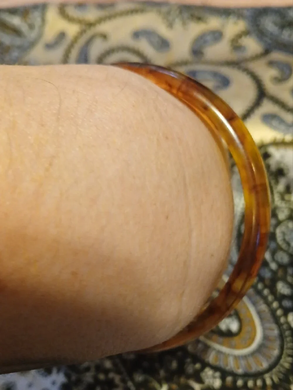 Bakelite Rootbeer Marbled Vintage Bangle